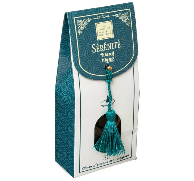 Bâtonnets d'encens avec support - Cônes d'encens et support - Ylang Ylang