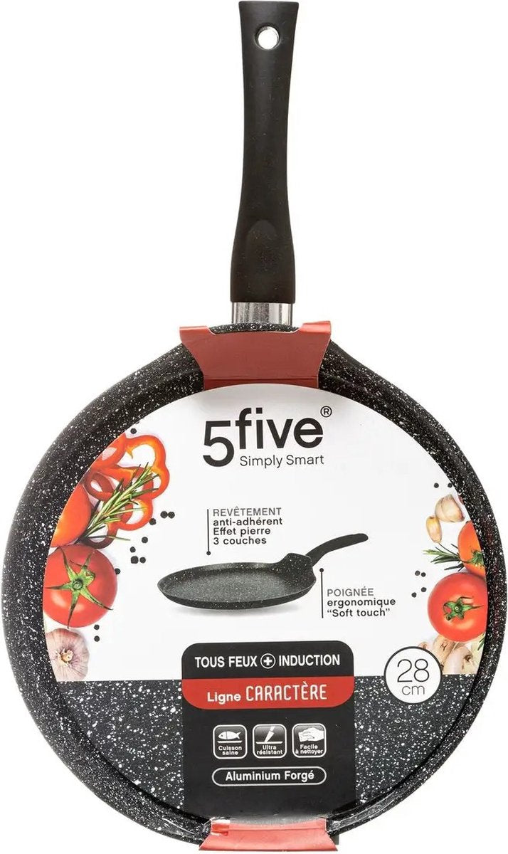 Pancake pan - Suitable for all hobs/heat sources - black - Dia 28 cm