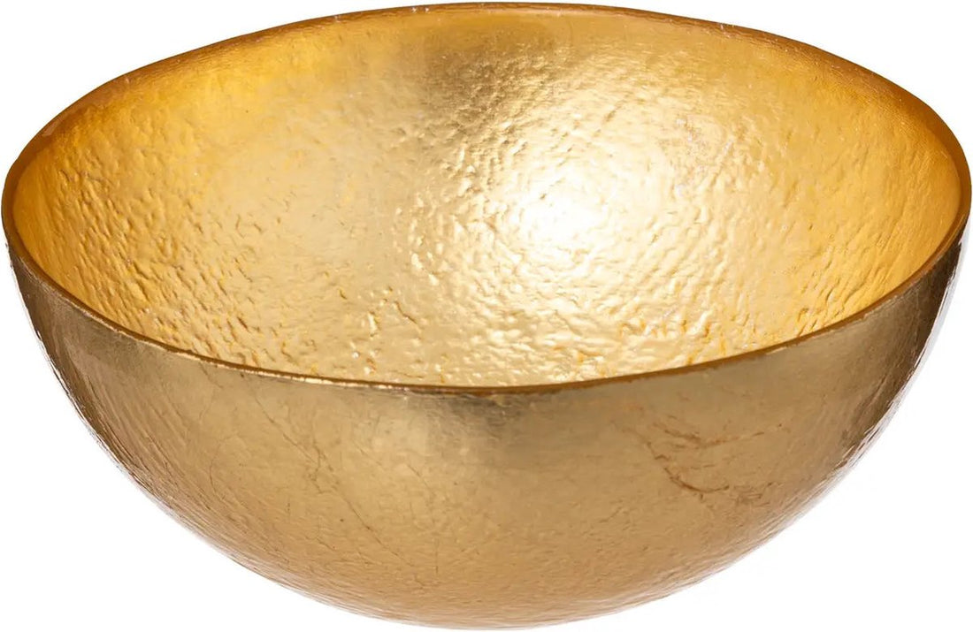 Schalen/Servierschalen – 4x – Athena – Glas – Ø15 x H5 cm – Gold