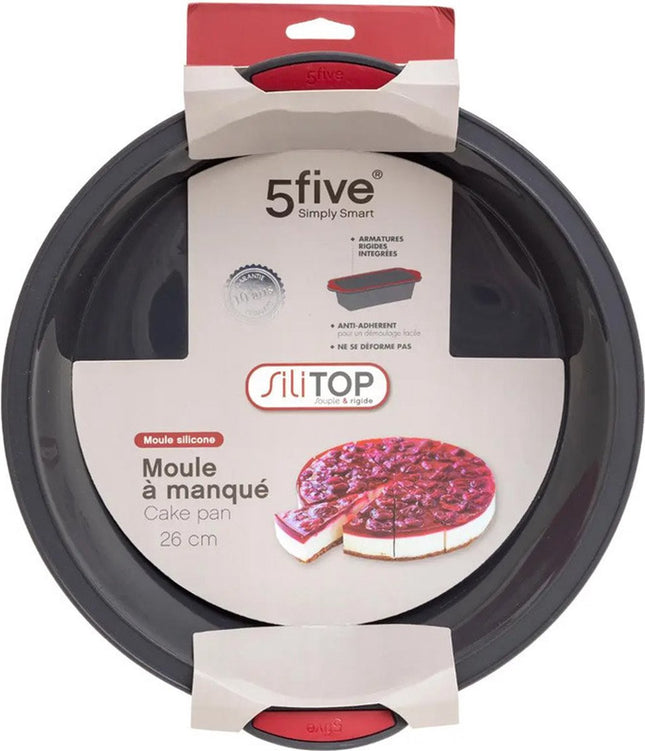 Secret de Gourmet Moule à gâteau - revêtement antiadhésif - noir - 24 x 6.2 cm