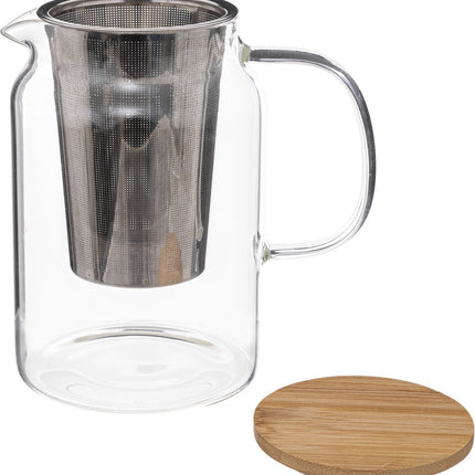 Secret de Gourmet Théière - verre/bambou - 900 ml