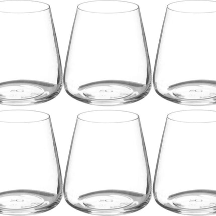 Lot de 6 verres à eau Selenga 430 ml en verre