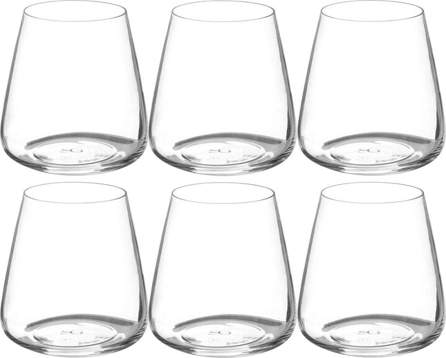 Lot de 6 verres à eau Selenga 430 ml en verre
