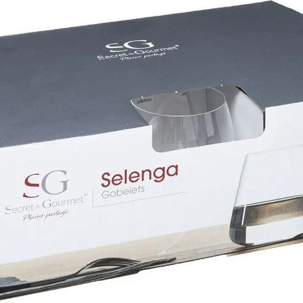 Lot de 6 verres à eau Selenga 430 ml en verre