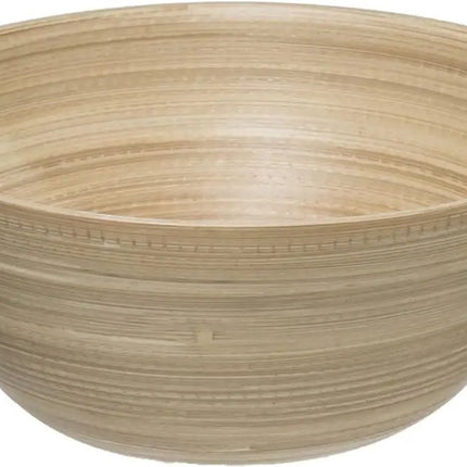 Saladier/plats de service - bambou - beige - D25 cm