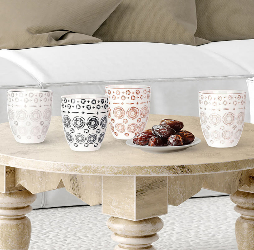 SET 4 orientalische Tassen 250 ML