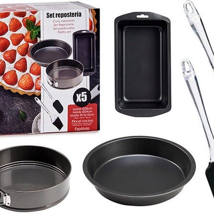 Lot de 5 moules à gâteau