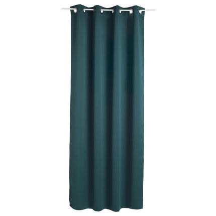 Lot de 2 Rideaux Occultants – 135x240 cm – Bleu Orage – Isolant Phonique & Thermique – À Œillets