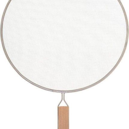 Lot de 2x couvercles anti-éclaboussures/passoires universels en acier inoxydable pour casseroles de 25 à 28 cm