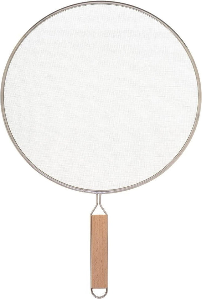 Lot de 2x couvercles anti-éclaboussures/passoires universels en acier inoxydable pour casseroles de 25 à 28 cm