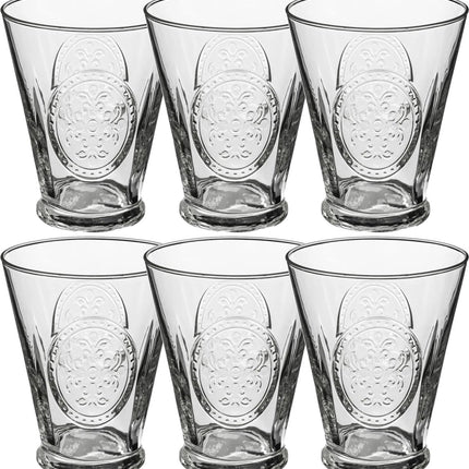 Lot de 6 verres tumbler Carmela 340 ml en verre - Verres à boire - Verres à eau