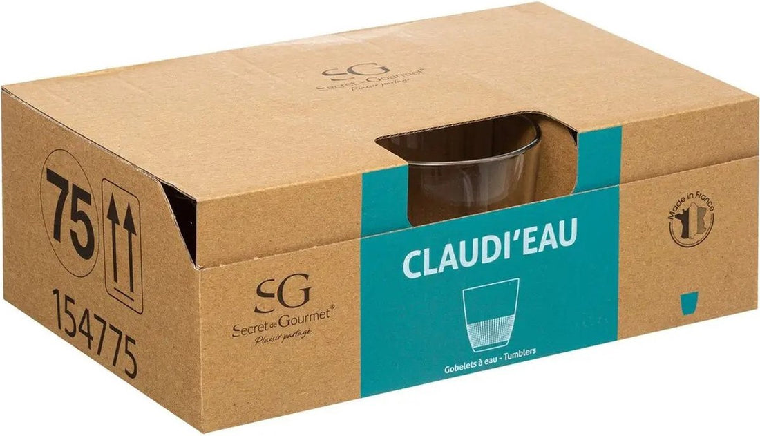 Set van 6x stuks water/sap glazen Claudi 250 ml van glas