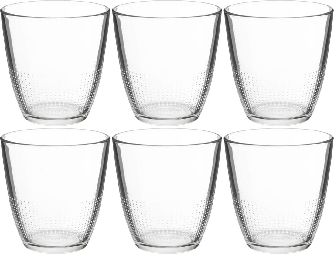Set van 6x stuks water/sap glazen Claudi 250 ml van glas