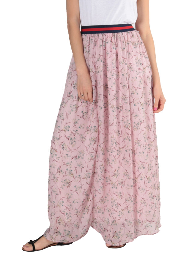 Floral maxi skirt