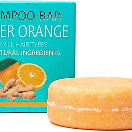 Shampoing solide naturel gingembre orange