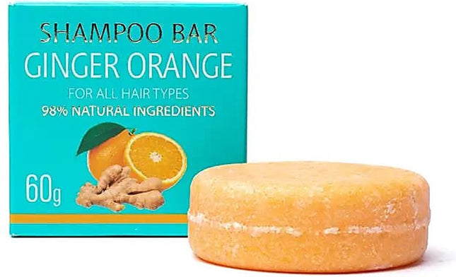Shampoing solide naturel gingembre orange