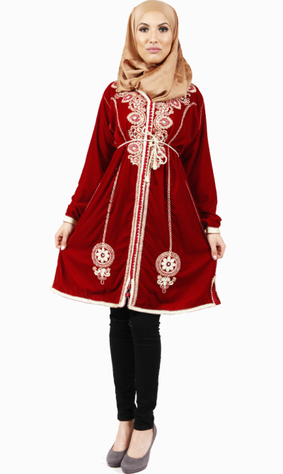Jabadour/tunique Rouge foncé