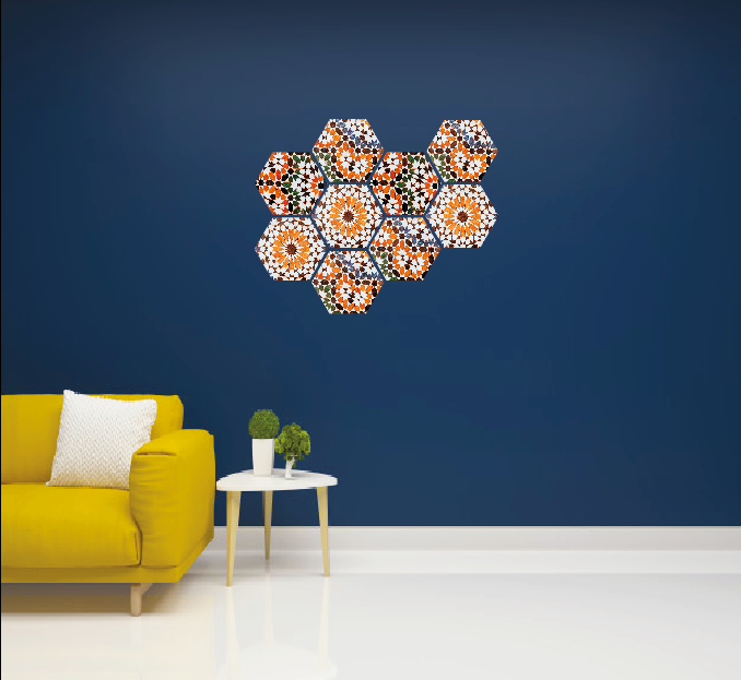 Mosaik-Kunststoff-Zierfliesen OUJDA