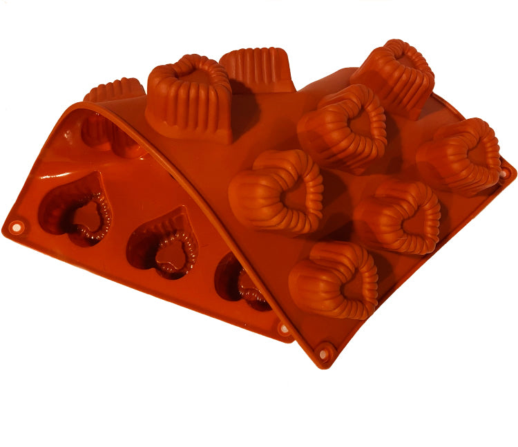 Silicone Baking Mold - mini heart baking tin