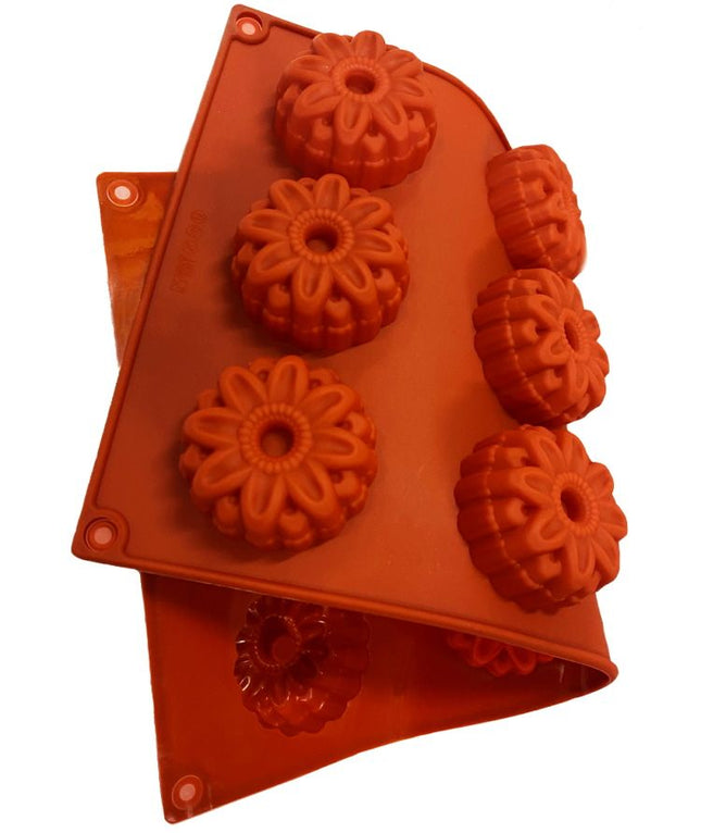 Moule à Gâteau en Silicone Fleur 8 Cavités