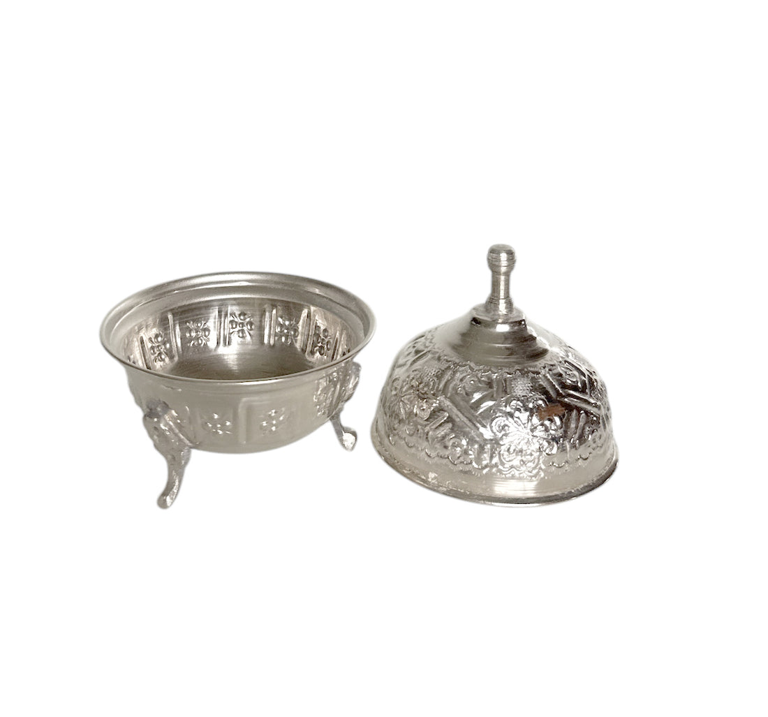 Moroccan Silver Sugar Bowl
