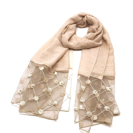 Foulard motif perles