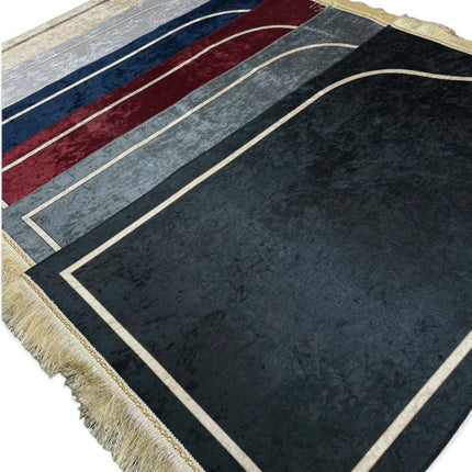 Tapis de prière en velours à motifs