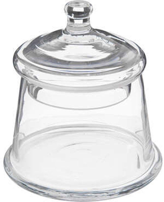 Bocal de rangement - pot à bonbons - verre - couvercle - 400 ml - bonbonnières