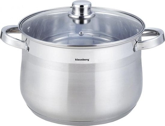 Klausberg 7164 - marmite avec couvercle - 10,7 L - Ø26 cm - acier inoxydable - induction