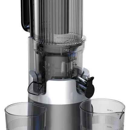 Extracteur de jus Klausberg KB-7881 – Pressage à froid de fruits et légumes | Large ouverture XXL de 113 mm | Boîtier en acier inoxydable | Fonctionnement silencieux