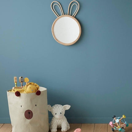 Miroir lapin décoration murale chambre d'enfant 24 x 2,2 x 38 cm
