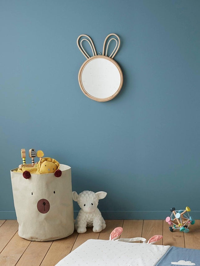 Miroir lapin décoration murale chambre d'enfant 24 x 2,2 x 38 cm