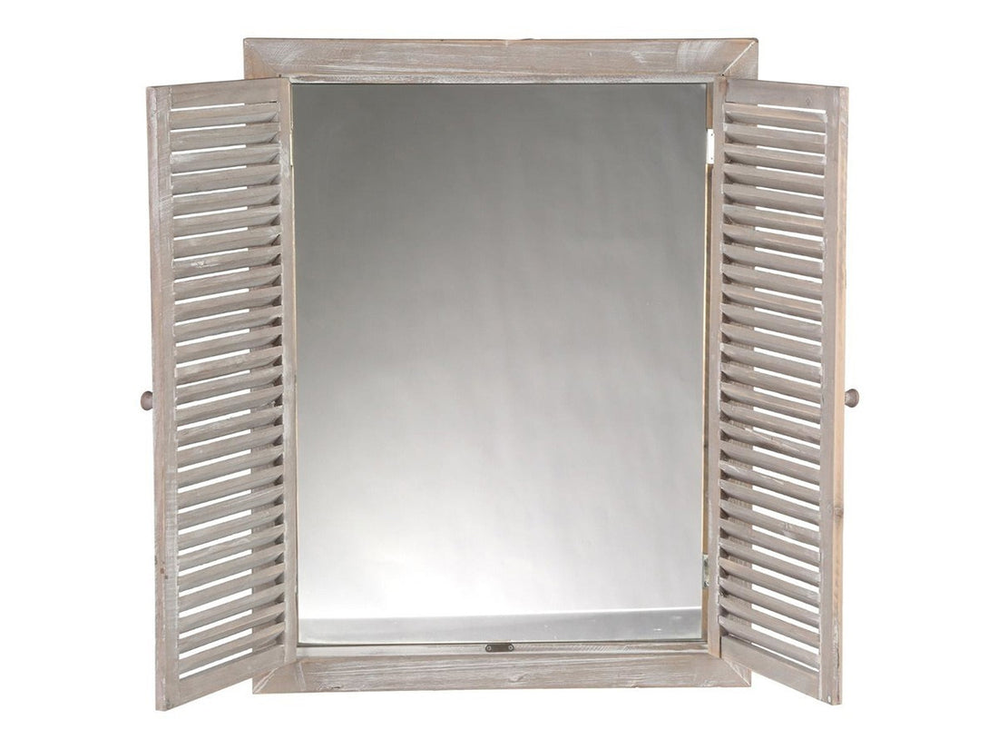 Mirror with shutters