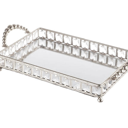 Plateau miroir rectangulaire