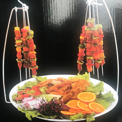 Jeu de 2 porte-brochettes avec 10 brochettes
