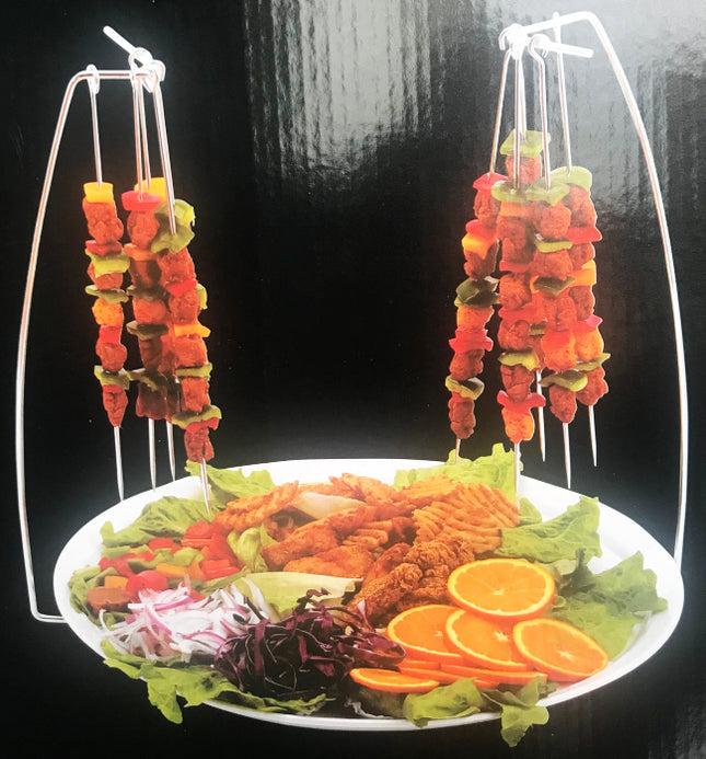 Jeu de 2 porte-brochettes avec 10 brochettes