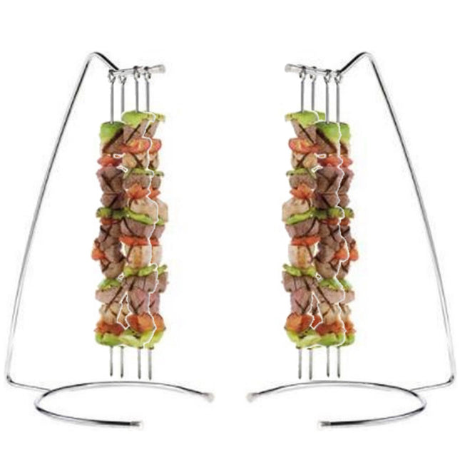 Jeu de 2 porte-brochettes avec 10 brochettes