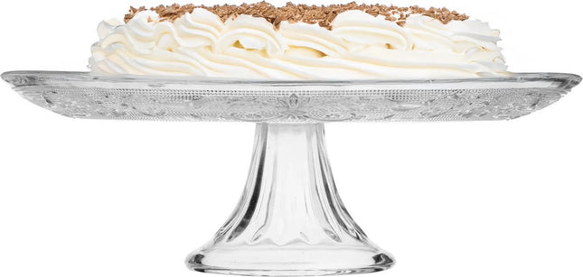 Présentoir à gâteaux Renaissance - verre - 9 x 29 cm - sur pied - pour servir et présenter des pâtisseries