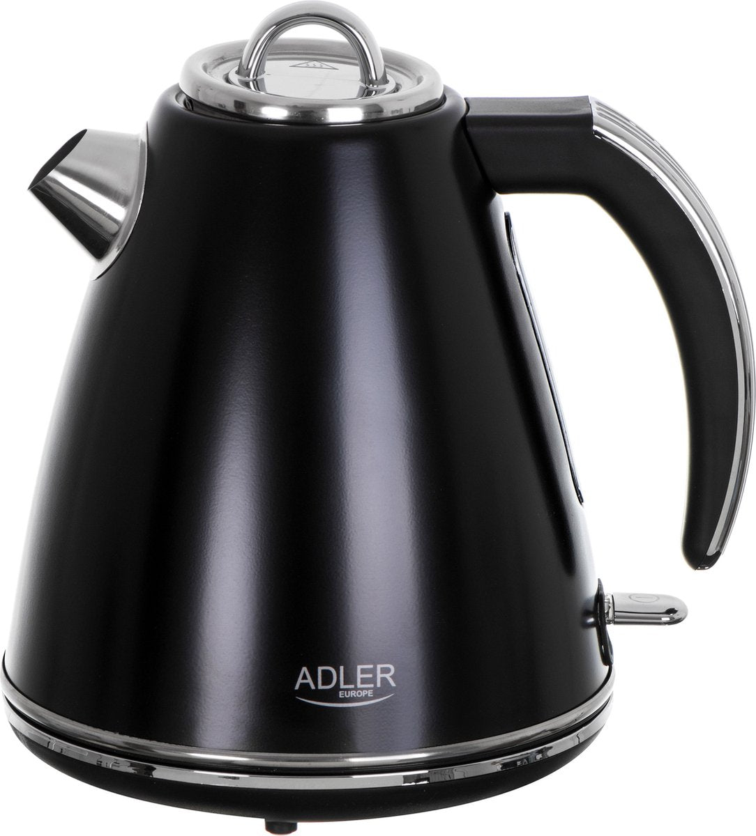 Adler AD 1343 - Edelstahl Wasserkocher - 1.5 Liter - Strix - schwarz