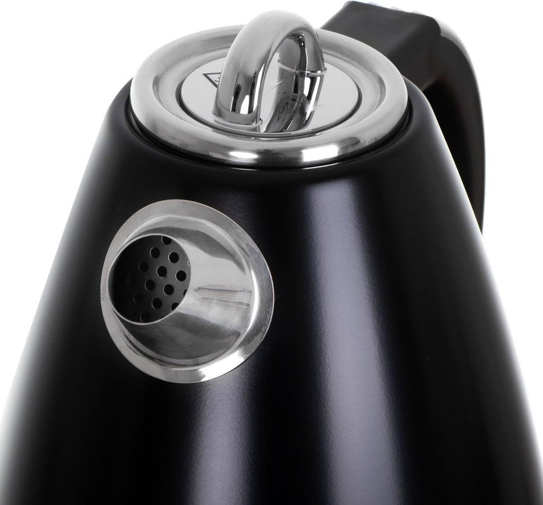 Adler AD 1343 - Edelstahl Wasserkocher - 1.5 Liter - Strix - schwarz