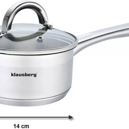 Casserole avec couvercle - casserole - 14 cm - 1 litre