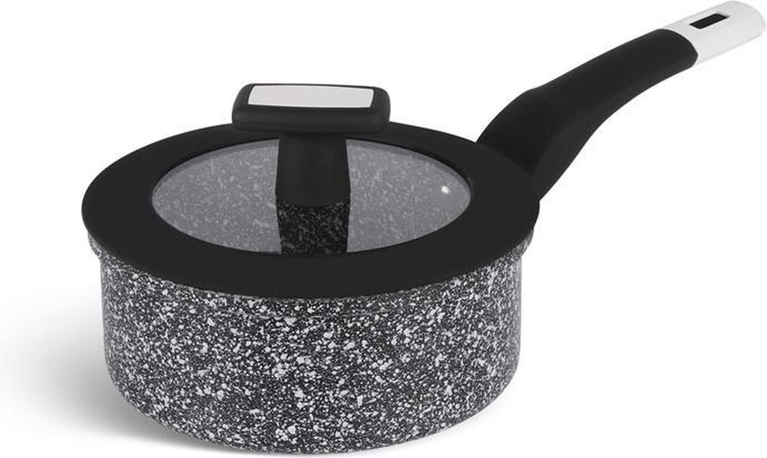 Edënbërg Stonetec Line - Ceramic Saucepan - 18 cm - 3-layer non-stick coating