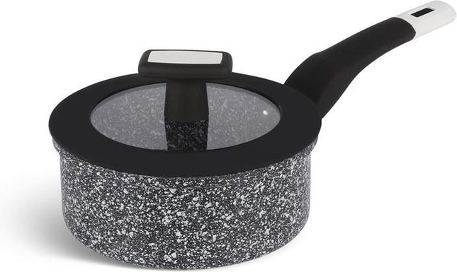 Edënbërg Stonetec Line - Casserole en céramique - 18 cm - Revêtement antiadhésif 3 couches