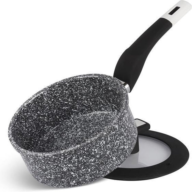 Edënbërg Stonetec Line - Casserole en céramique - 18 cm - Revêtement antiadhésif 3 couches