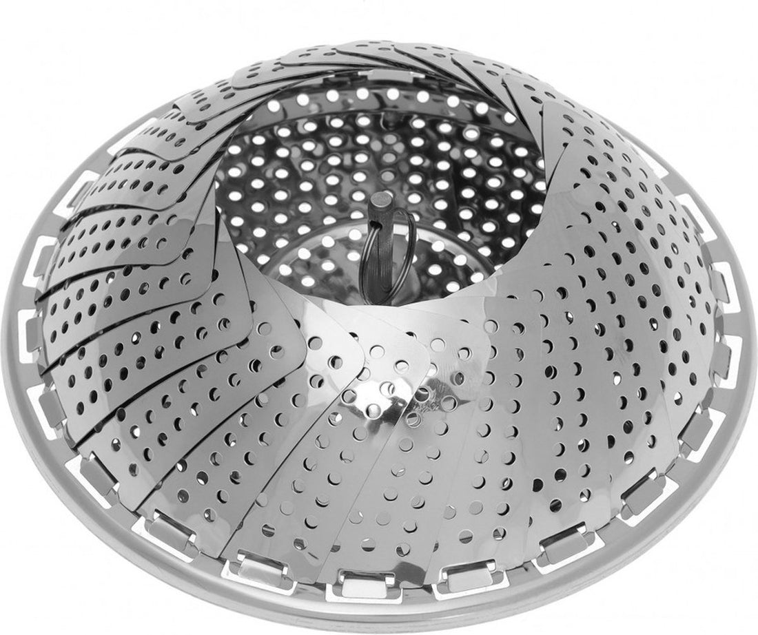 Kinghoff stoommandje RVS voor groenten – opvouwbare stoommand, Ø 28 cm – foto 5
