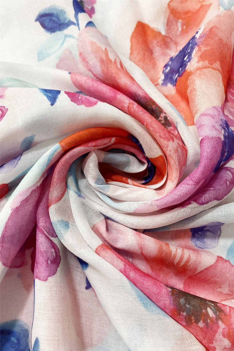 Frayed scarf print