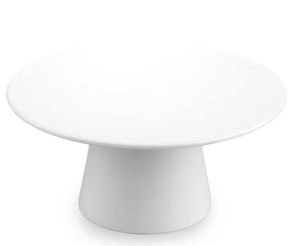 Présentoir à gâteaux 28 cm mélamine blanc