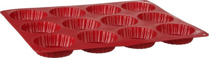 Moule à gâteau en silicone 37,2 x 26 x 2,2 cm pour 12 tartelettes