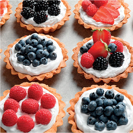 Moule à gâteau en silicone 37,2 x 26 x 2,2 cm pour 12 tartelettes