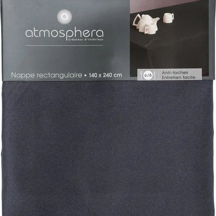 Nappe gris foncé antitache - 140 x 240 cm - Antitache